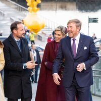 Haakon de Noruega, muy cómplice con Guillermo Alejandro y Máxima de Holanda en la Visita de Estado de los Reyes de Holanda a Noruega