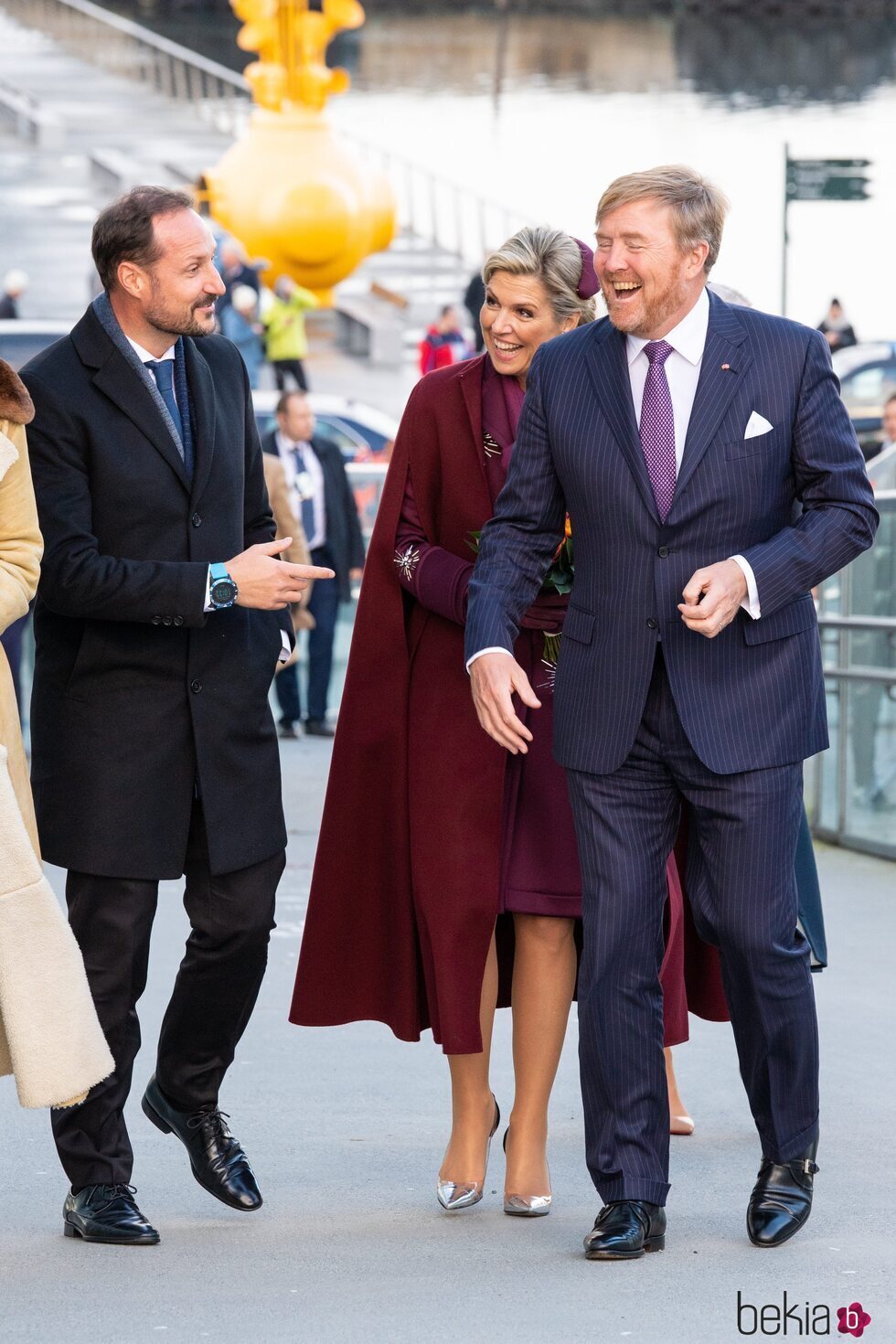 Haakon de Noruega, muy cómplice con Guillermo Alejandro y Máxima de Holanda en la Visita de Estado de los Reyes de Holanda a Noruega