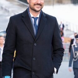 Haakon de Noruega en Trondheim durante la Visita de Estado de los Reyes de Holanda a Noruega