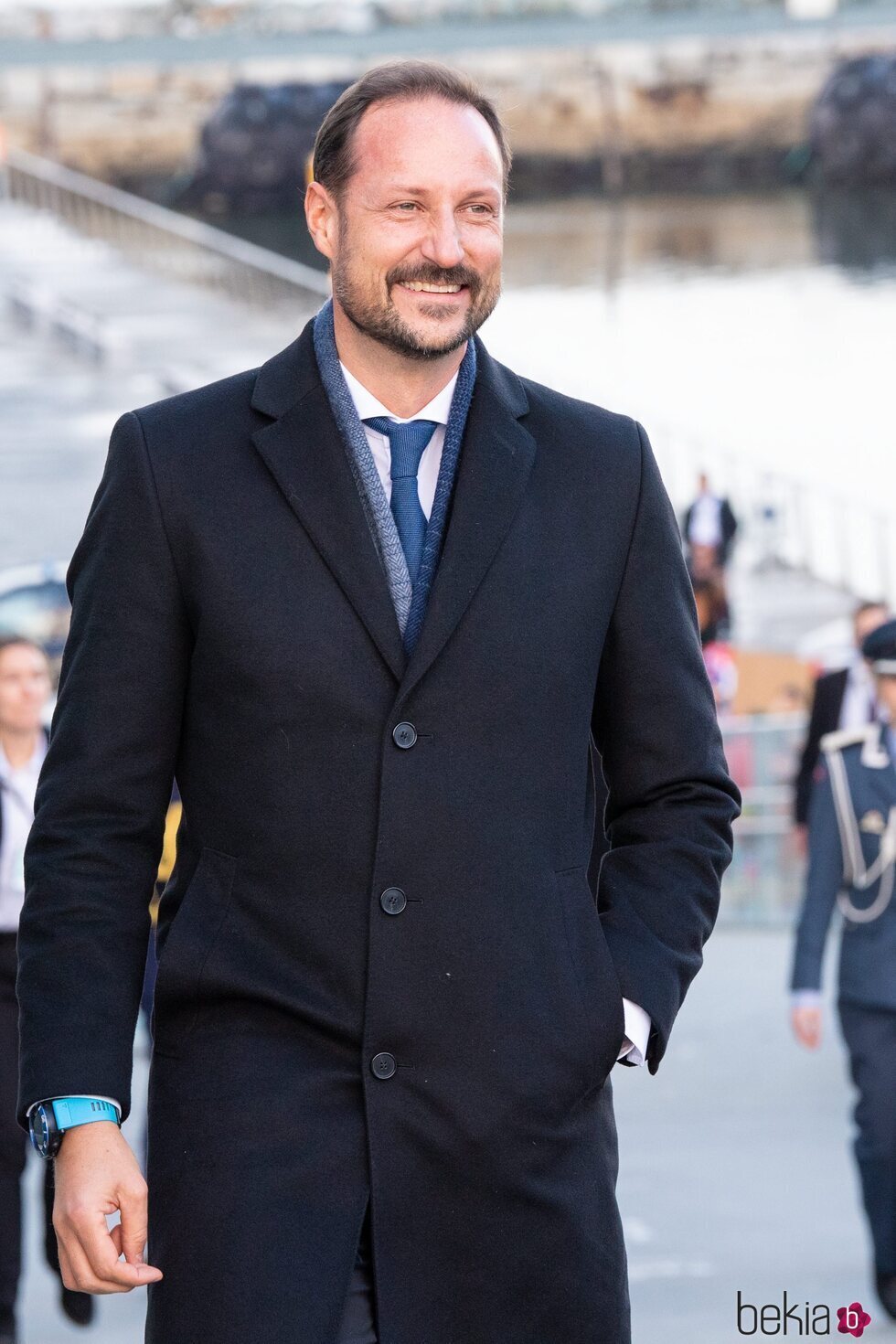 Haakon de Noruega en Trondheim durante la Visita de Estado de los Reyes de Holanda a Noruega