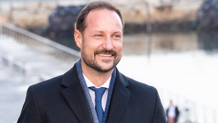 Haakon de Noruega en Trondheim durante la Visita de Estado de los Reyes de Holanda a Noruega