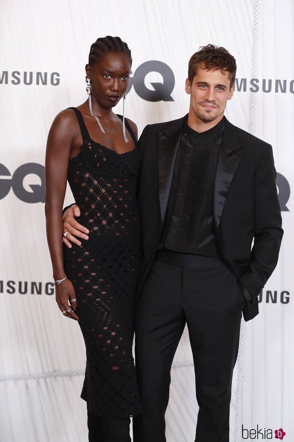 Martiño Rivas y Lily Fofana en los Premios GQ Hombre del Año 2021