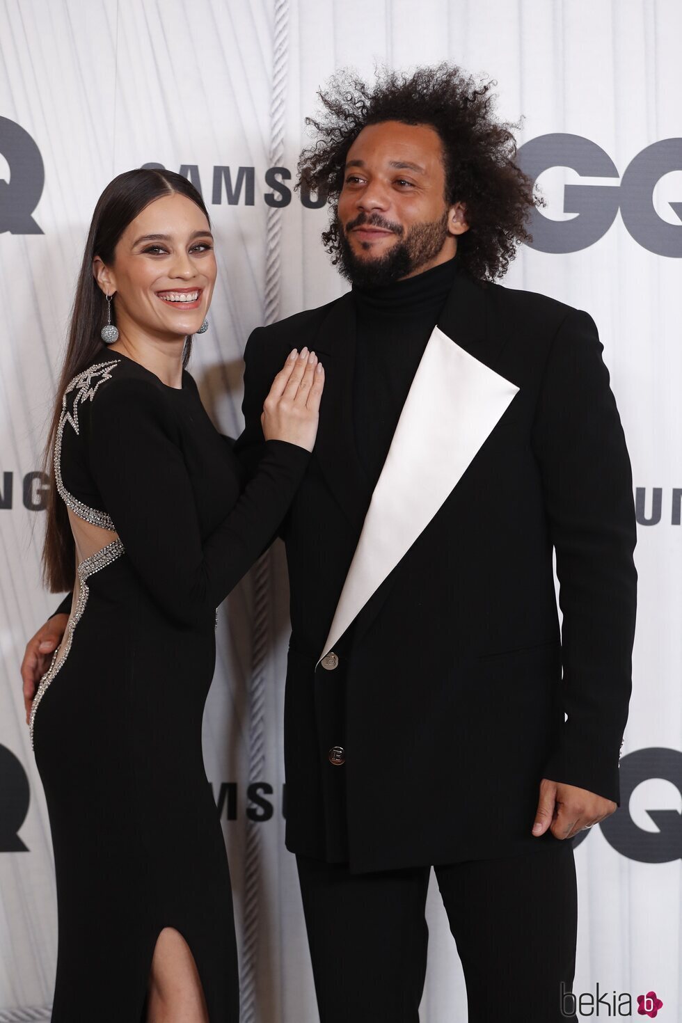 Marcelo y Clarice Alves en los Premios GQ Hombre del Año 2021