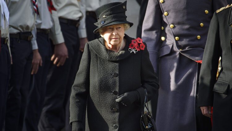 La Reina Isabel en la celebración del Día del Recuerdo