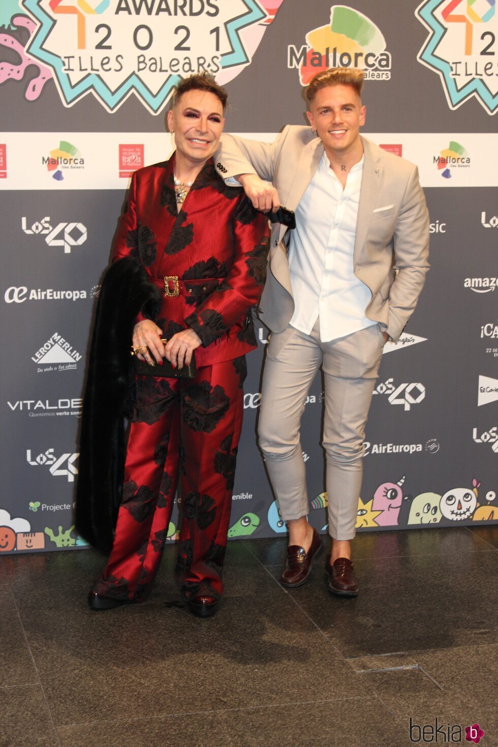 Maestro Joao y El Rubio en Los 40 Music Awards 2021 Illes Balears