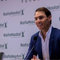 Rafa Nadal en la presentación de los nuevos proyectos de su Fundación