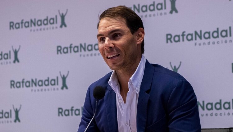 Rafa Nadal en la presentación de los nuevos proyectos de su Fundación