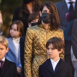 Carlota Casiraghi y su hijo Raphaël Elmaleh en el Día Nacional de Mónaco 2021