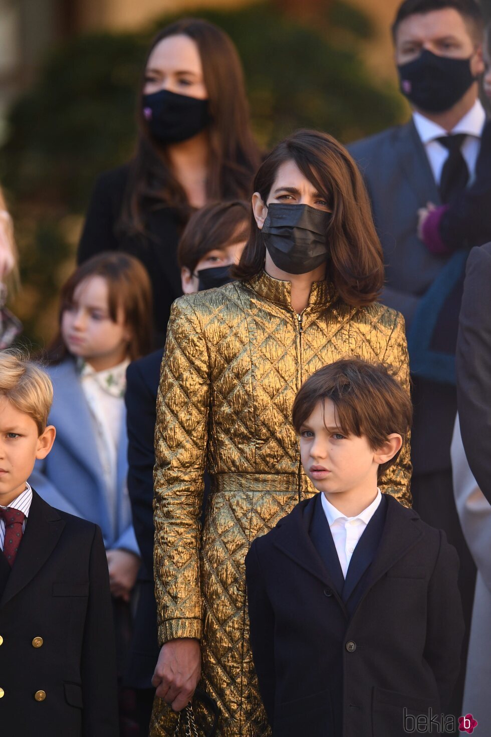 Carlota Casiraghi y su hijo Raphaël Elmaleh en el Día Nacional de Mónaco 2021