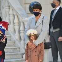 Estefanía de Mónaco, muy cariñosa con Gabriella de Mónaco en el Día Nacional de Mónaco 2021