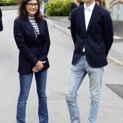 Alexandra Manley y Nicolás de Dinamarca en la graduación de Félix de Dinamarca