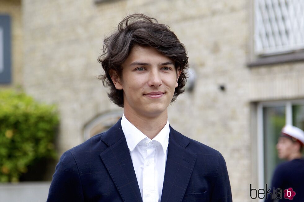 Nicolás de Dinamarca en la graduación de su hermano Félix de Dinamarca