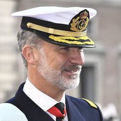 El Rey Felipe en la bienvenida de los Reyes de Suecia por la Visita de Estado de los Reyes de España a Suecia