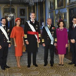 Los Reyes Felipe y Letizia con la Familia Real Sueca en su Visita de Estado a Suecia