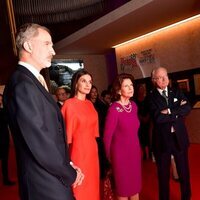 Los Reyes Felipe y Letizia y los Reyes de Suecia en el Museo Nobel de Estocolmo