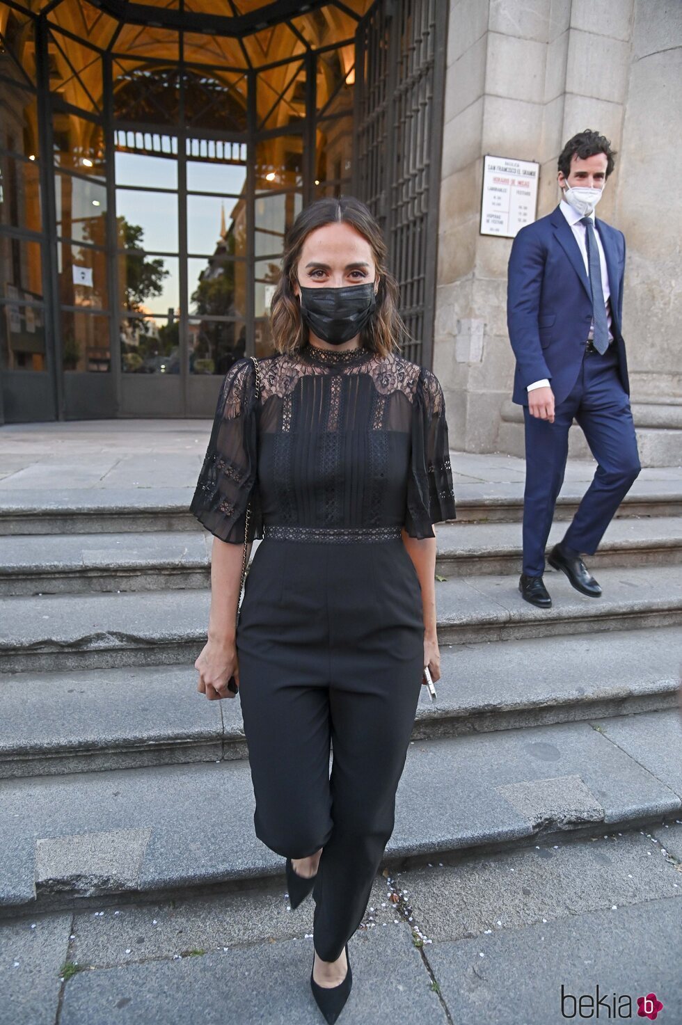 Tamara Falcó en el funeral de su padre Carlos Falcó