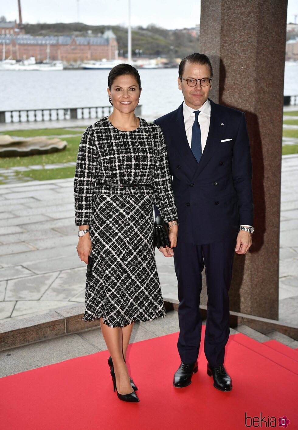 Victoria y Daniel de Suecia en el almuerzo en honor a los Reyes de España