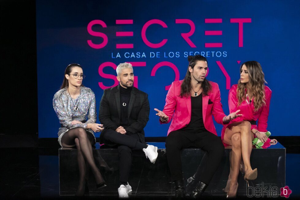 Adara Molinero, Miguel Frigenti, Luca Onestini y Cristina Porta en la gala 11 de 'Secret Story'