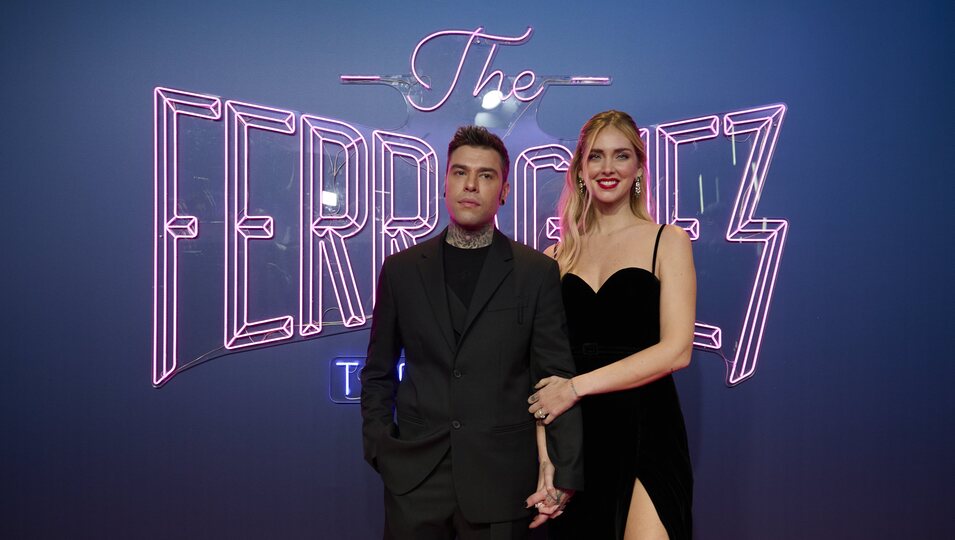 Chiara Ferragni y Fedez en la premiere de 'The Ferragnez - La serie' en Madrid