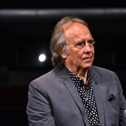 Joan Manuel Serrat en la presentación de su concierto 'No hay dos sin tres' en México