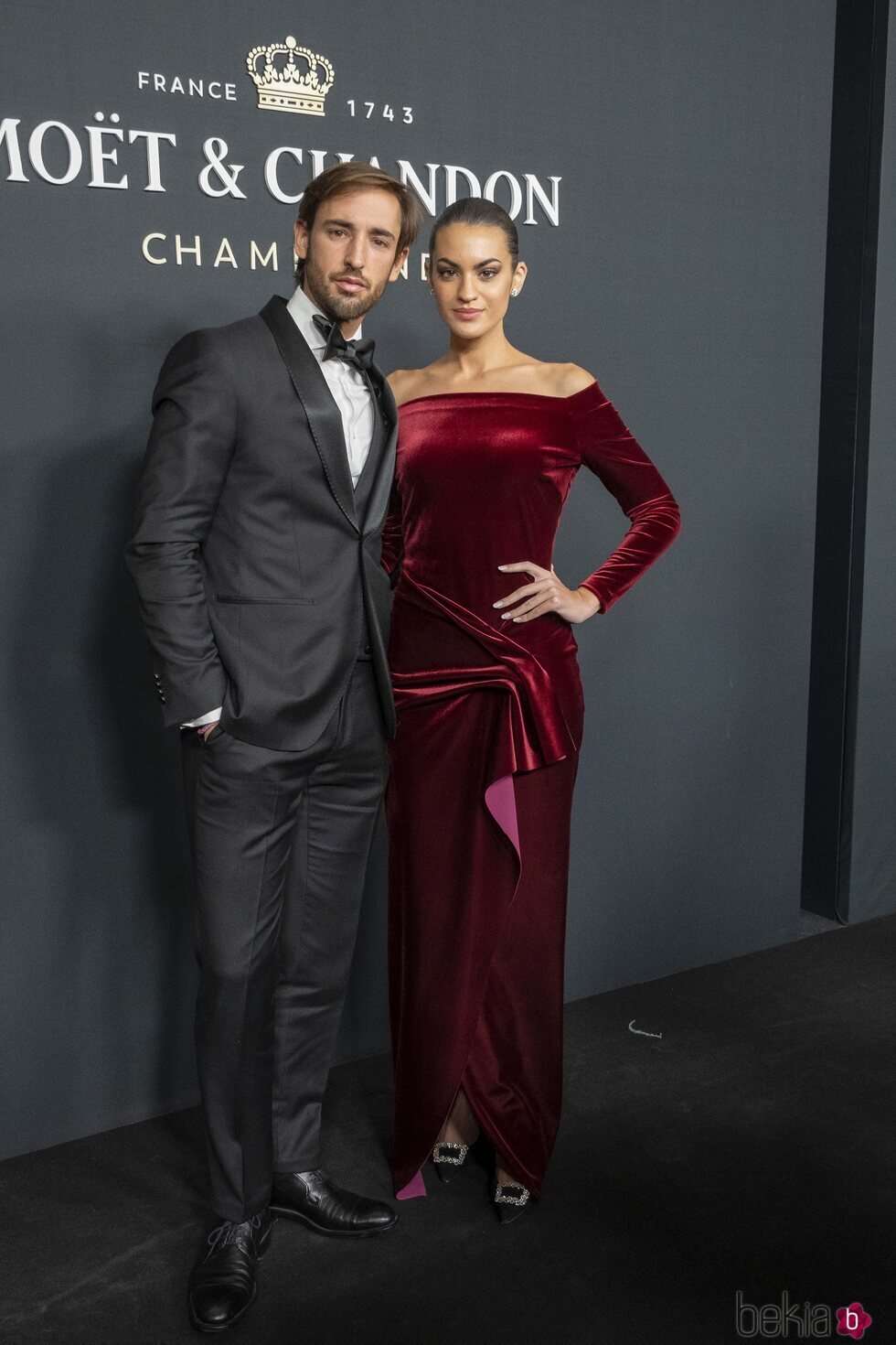 Marta Lozano y su novio en la fiesta Moët & Chandon Effervescence 2021 de Madrid