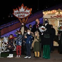 Carolina y Alberto de Mónaco, Beatrice Borromeo, Pierre Casiraghi e hijos en la inauguración de la Navidad