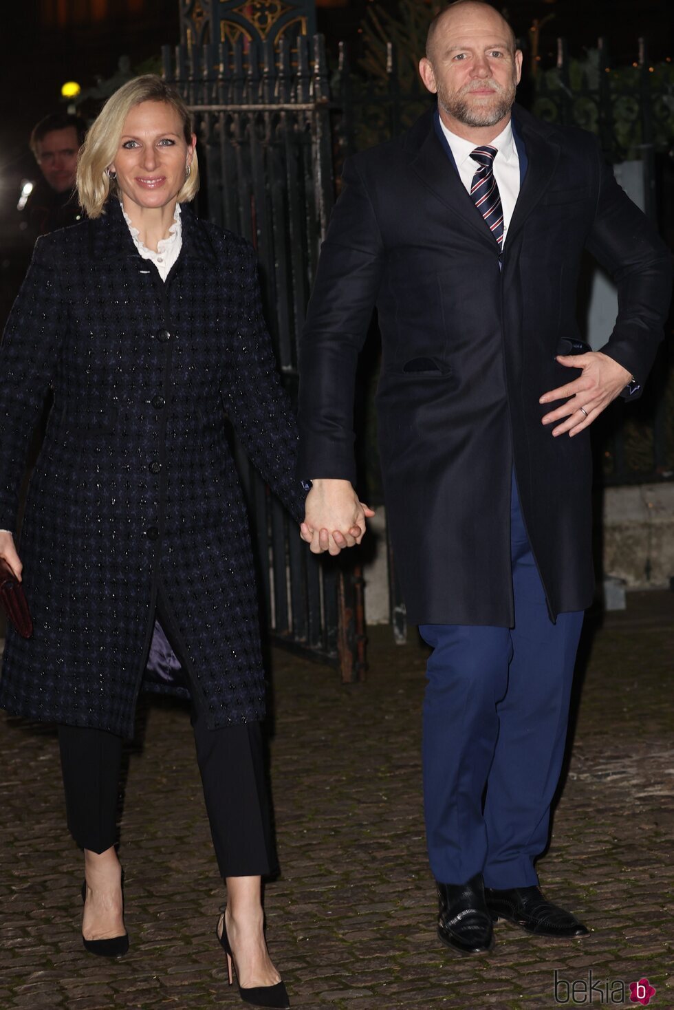 Zara Phillips y Mike Tindall en el concierto de villancicos Together At Christmas