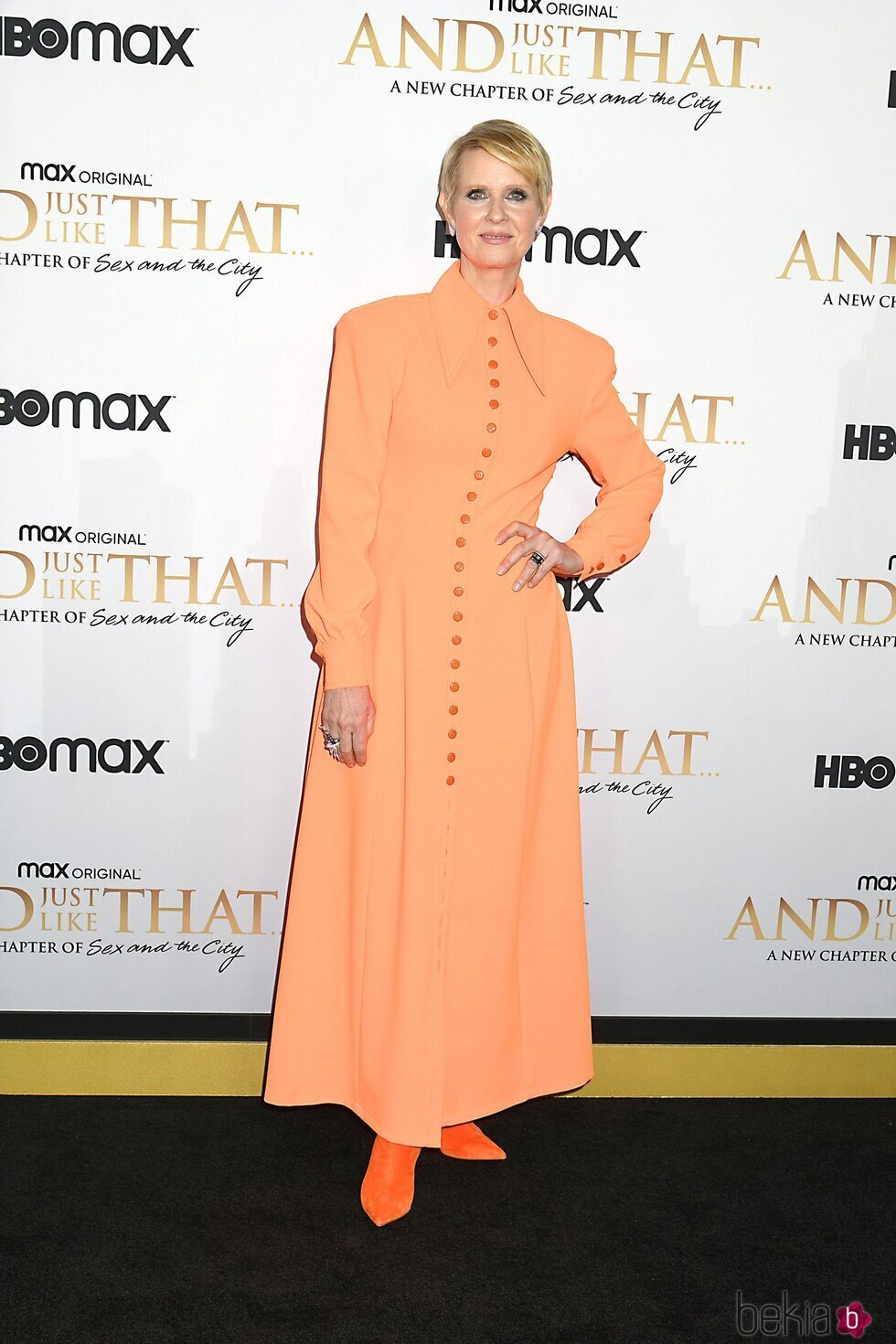 Cynthia Nixon en la presentación de 'And just like that'