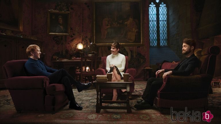 Daniel Radcliffe, Emma Watson y Rupert Grint, juntos en el reencuentro de 'Harry Potter'