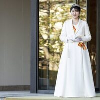 Aiko de Japón en la ceremonia por su mayoría de edad