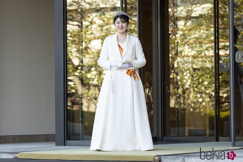 Aiko de Japón, muy sonriente en la ceremonia por su mayoría de edad