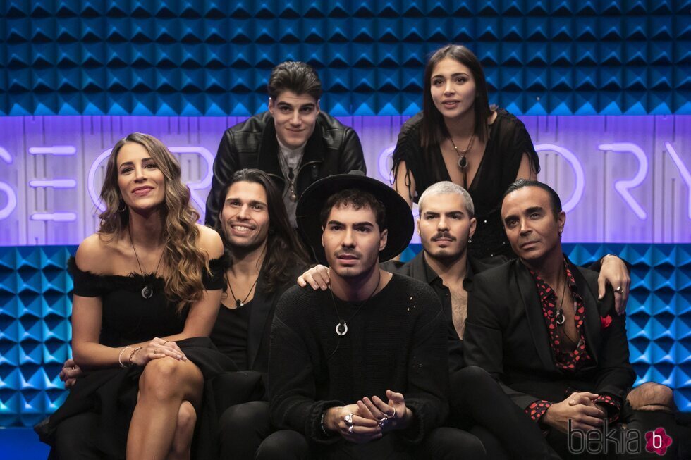 Sandra Pica, Julen, Cristina Porta, Luca Onestini, Luis Rollán y Gemeliers en la gala 13 de 'Secret Story'