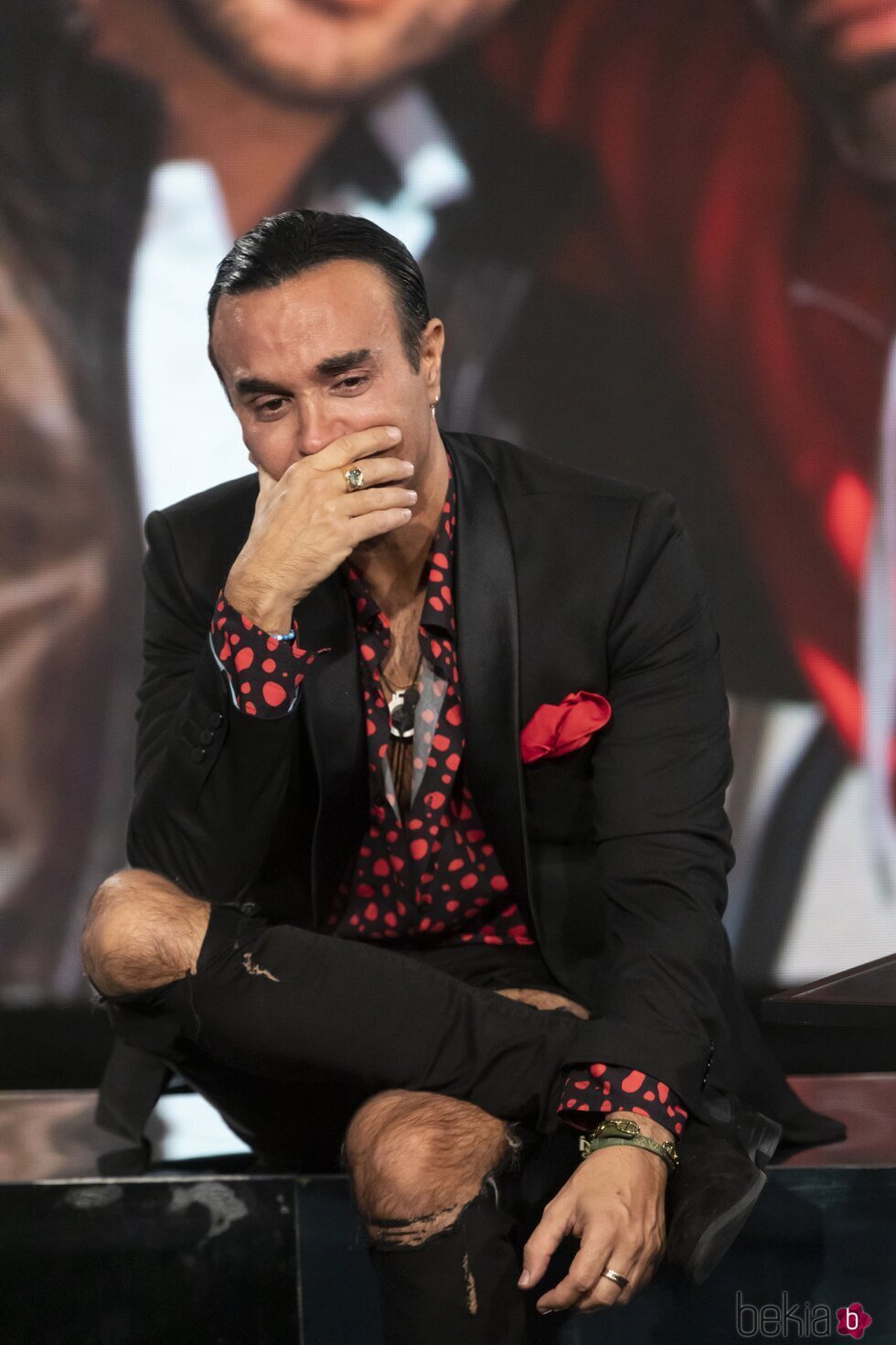 Luis Rollán llorando en la gala 13 de 'Secret Story'