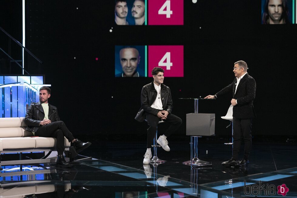 Tom Brusse, Julen y Jorge Javier Vázquez en la gala 13 de 'Secret Story'