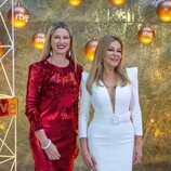 Ana Obregón y Anne Igartiburu en la presentación de la Navidad de RTVE