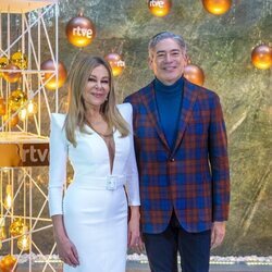 Ana Obregón y Boris Izaguirre en la presentación de la Navidad de RTVE