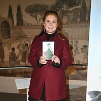 Sarah Ferguson en la presentación de su novela en Roma