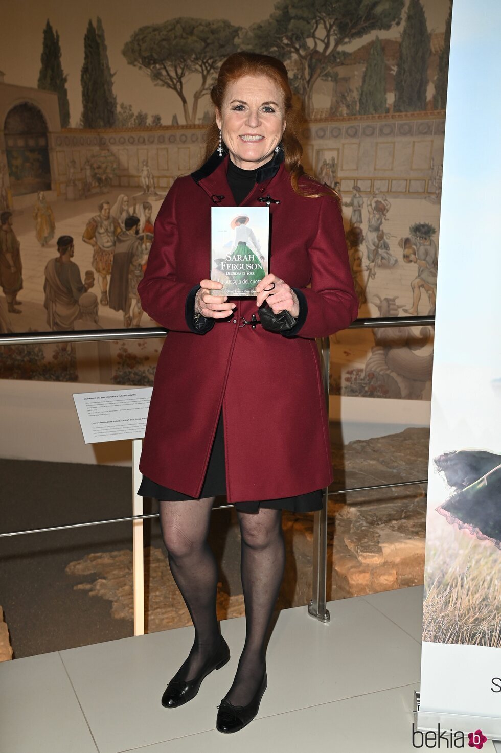 Sarah Ferguson en la presentación de su novela en Roma