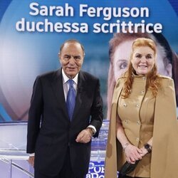 Bruno Vespa y Sarah Ferguson en el programa 'Porta a Porta'