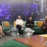 Ada, Miguel Frigenti, Julen y Lucía Pariente durante su visita a la casa en la gala 15 de 'Secret Story'