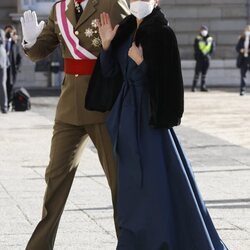 Los Reyes Felipe y Letizia en la Pascua Militar 2022