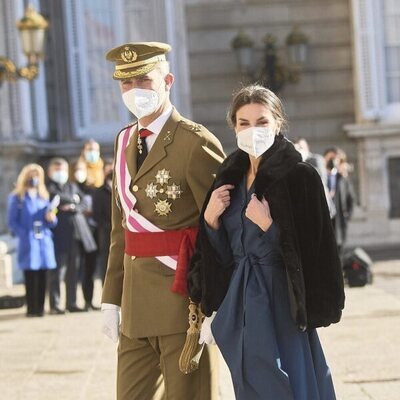 Los Reyes Felipe y Letizia en la Pascua Militar 2022