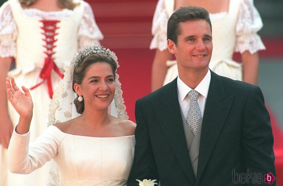 La Infanta Cristina e Iñaki Urdangarin el día de su boda