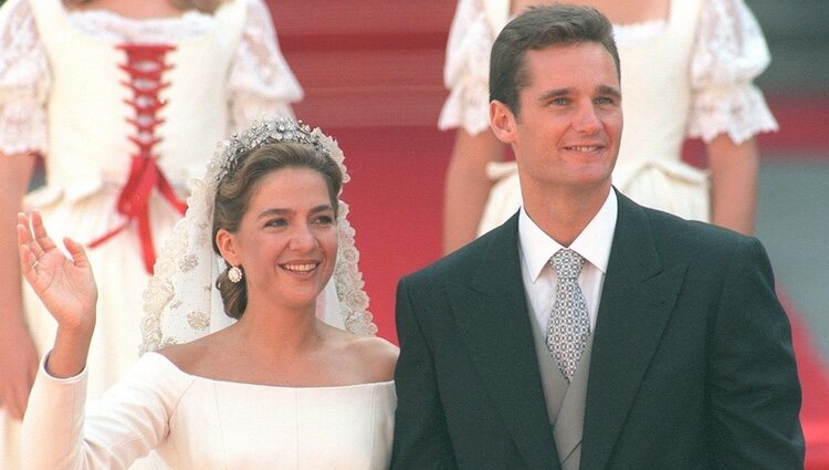 La Infanta Cristina e Iñaki Urdangarin el día de su boda