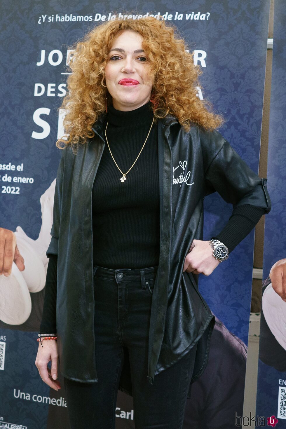 Sofía Cristo en el estreno de la obra de teatro de Jorge Javier Vázquez 'Desmontando a Séneca'