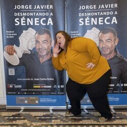 Itziar Castro en el estreno de la obra de teatro de Jorge Javier Vázquez 'Desmontando a Séneca'