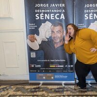 Itziar Castro en el estreno de la obra de teatro de Jorge Javier Vázquez 'Desmontando a Séneca'