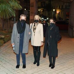 Ortega Cano, Ana María Aldón y Gloria Camila en el funeral de Jaime Ostos en Madrid