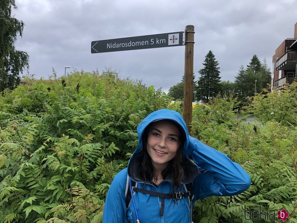 Ingrid Alexandra de Noruega haciendo una ruta