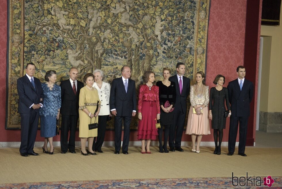 La Familia Real Española en el 70 cumpleaños del Rey Juan Carlos